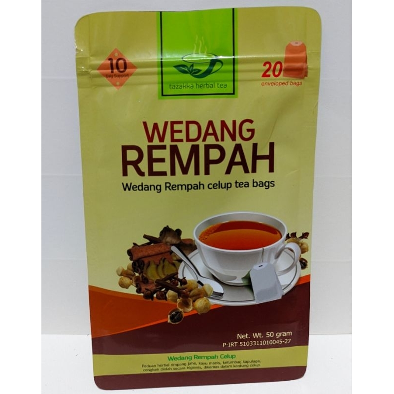 

WEDANG REMPAH ORIGINAL | Wedang Rempah Original Tazakka Isi 20 Kantung Teh Celup