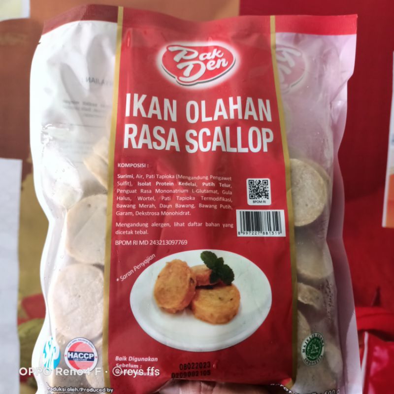 

Pak Den Scallop 500gr