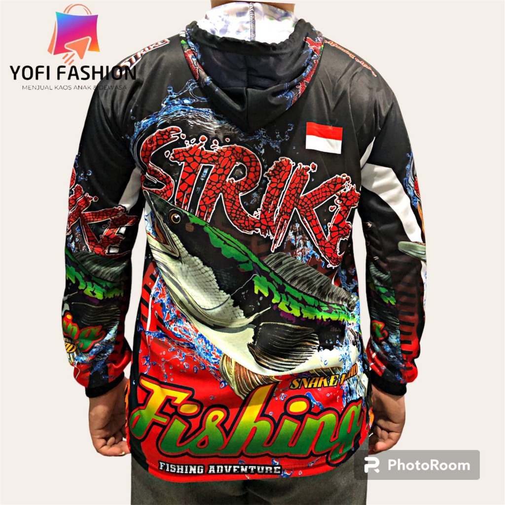 RB JERSEY MANCING/BAJU MANCING MOTIF LELE LENGAN PANJANG