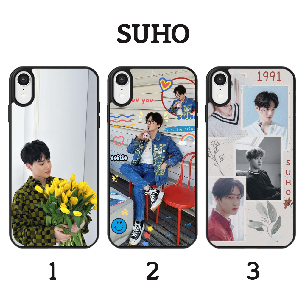 SUHO EXO - Softcase Glossy (BERGARANSI) Iphone samsung xiaomi redmi oppo vivo realme (Case Casing hp