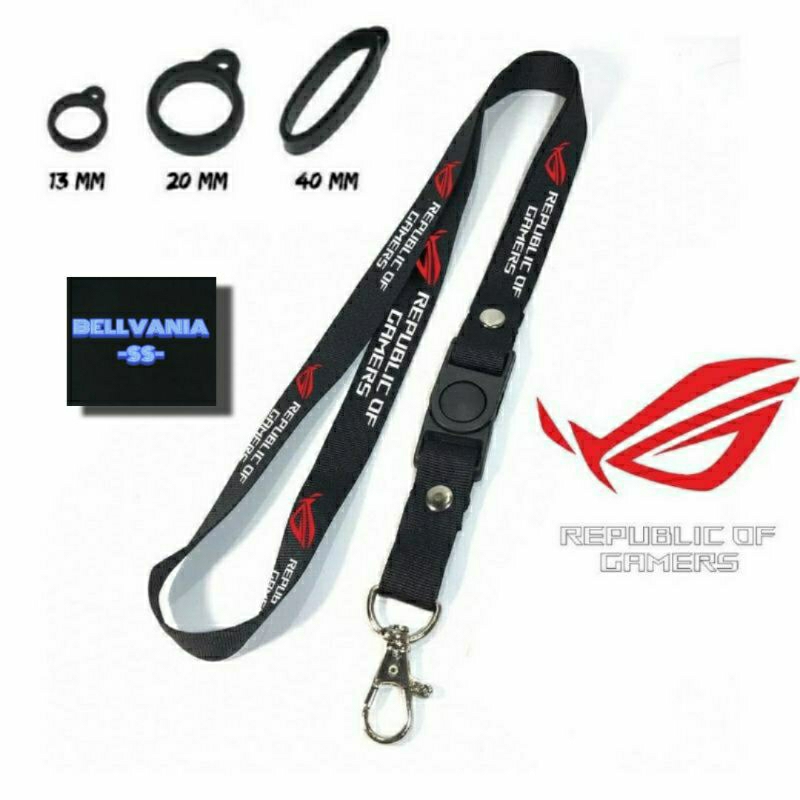 

TALI LANYARD REPUBLIC OF GAMERS | GANTUNGAN KUNCI ROG | GANTUNGAN ID CARD | GANTUNGAN BOTOL | GANTUNGAN HP