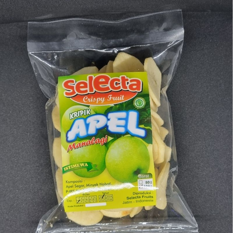 

Keripik Buah Apel Selecta isi 80gr/ 100gr/ 150gr/ 500gr Oleh oleh khas Batu Malang