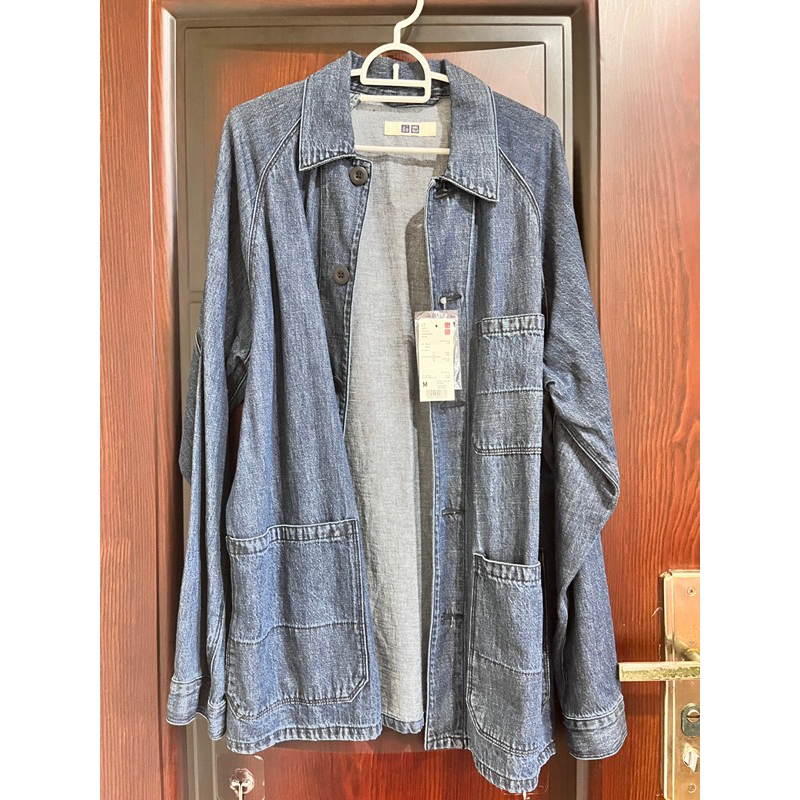 UNIQLO UTILITY DENIM JACKET (COTTON LINEN)