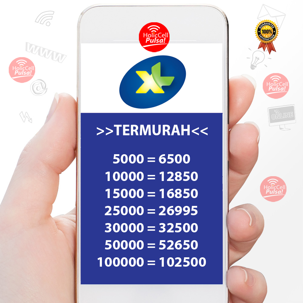 PULSA XL NOMINAL 5000 10000 15000 25000. WAJIB BACA DESKRIPSI