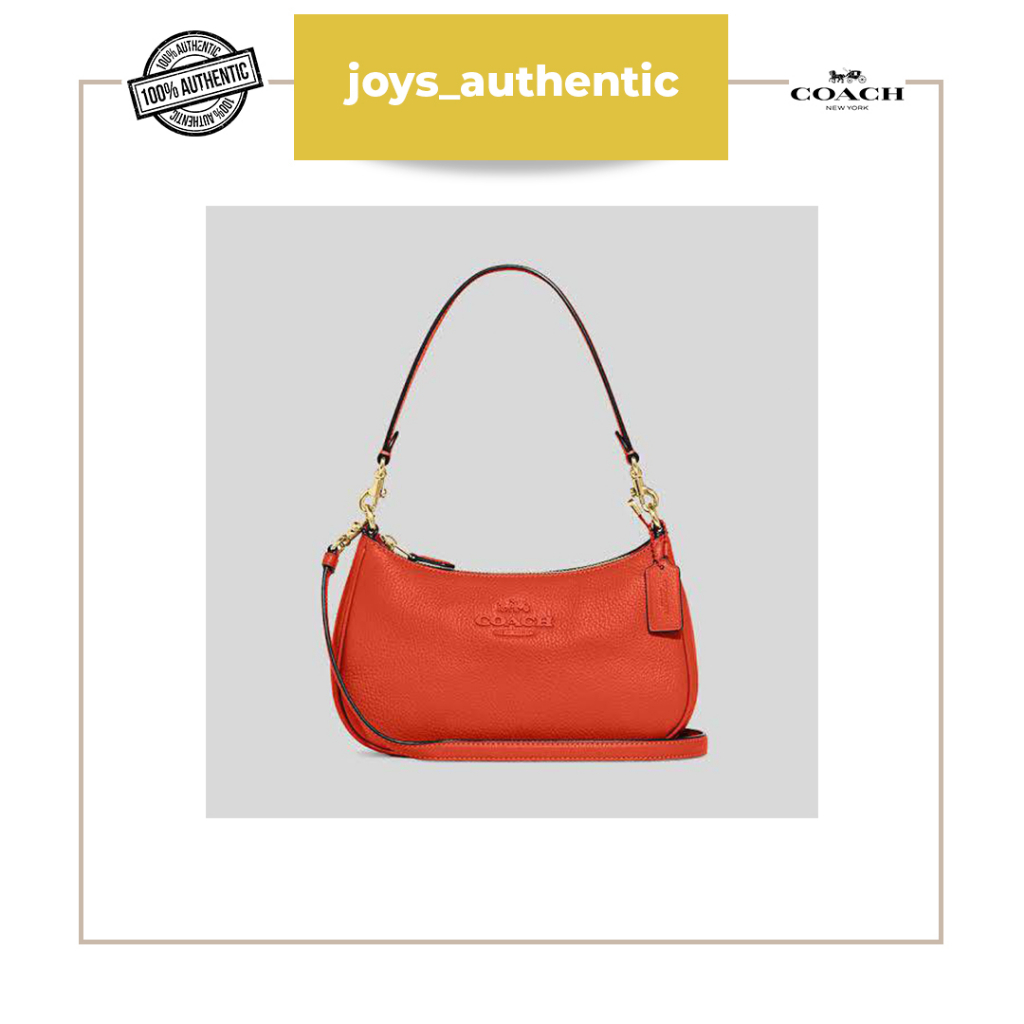 Tas wanita Coach Teri shoulder crossbody chain mango woman bag authentic original