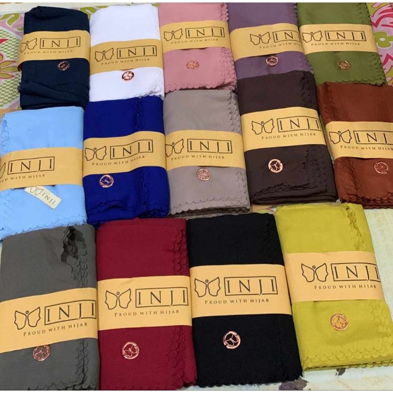 JILBAB SEGIEMPAT POLOS INJI ORIGINAL