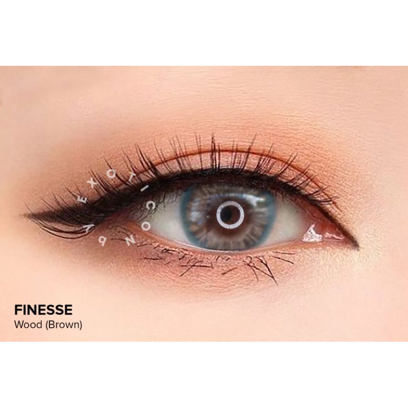 𝐌𝐨𝐨𝐝𝐞𝐫𝐧 - Softlens Finesse Warna Wood (Brown)
