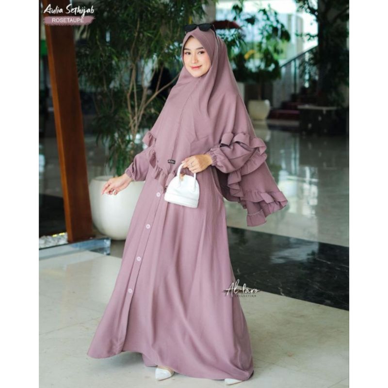 AULIA SET HIJAB BRAND AL-FARO// GAMIS SET KERUDUNG ITYCREPE