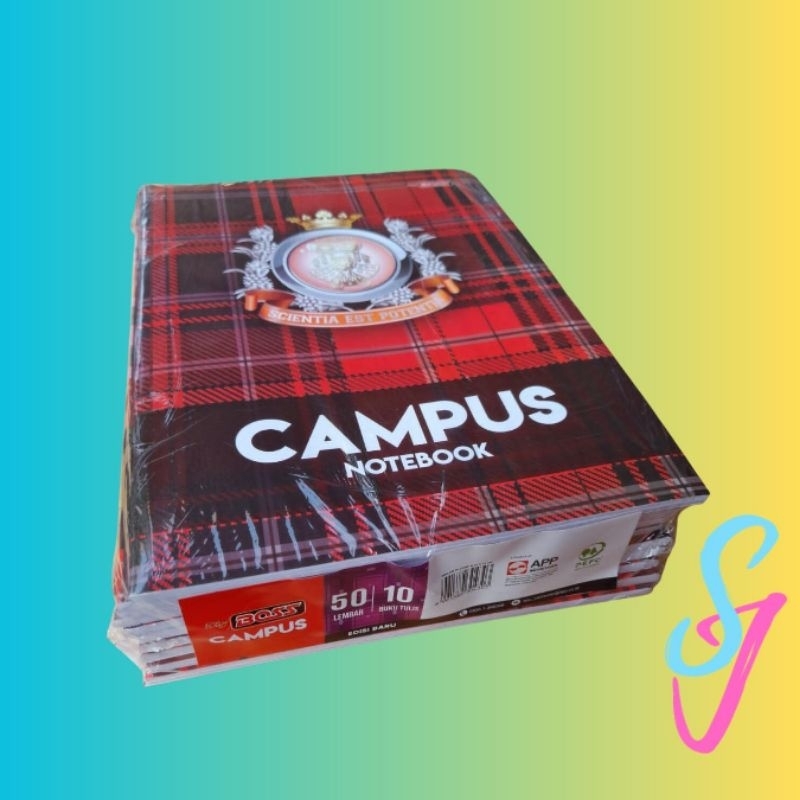 

BIGBOSS Campus Buku Tulis 50 Lembar Per Pak Isi 10 Buku