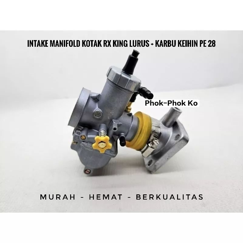 Karbu Keihin PE 28 Plus Intake Manipul Kotak RX King Karbu PE 28 PWK 28