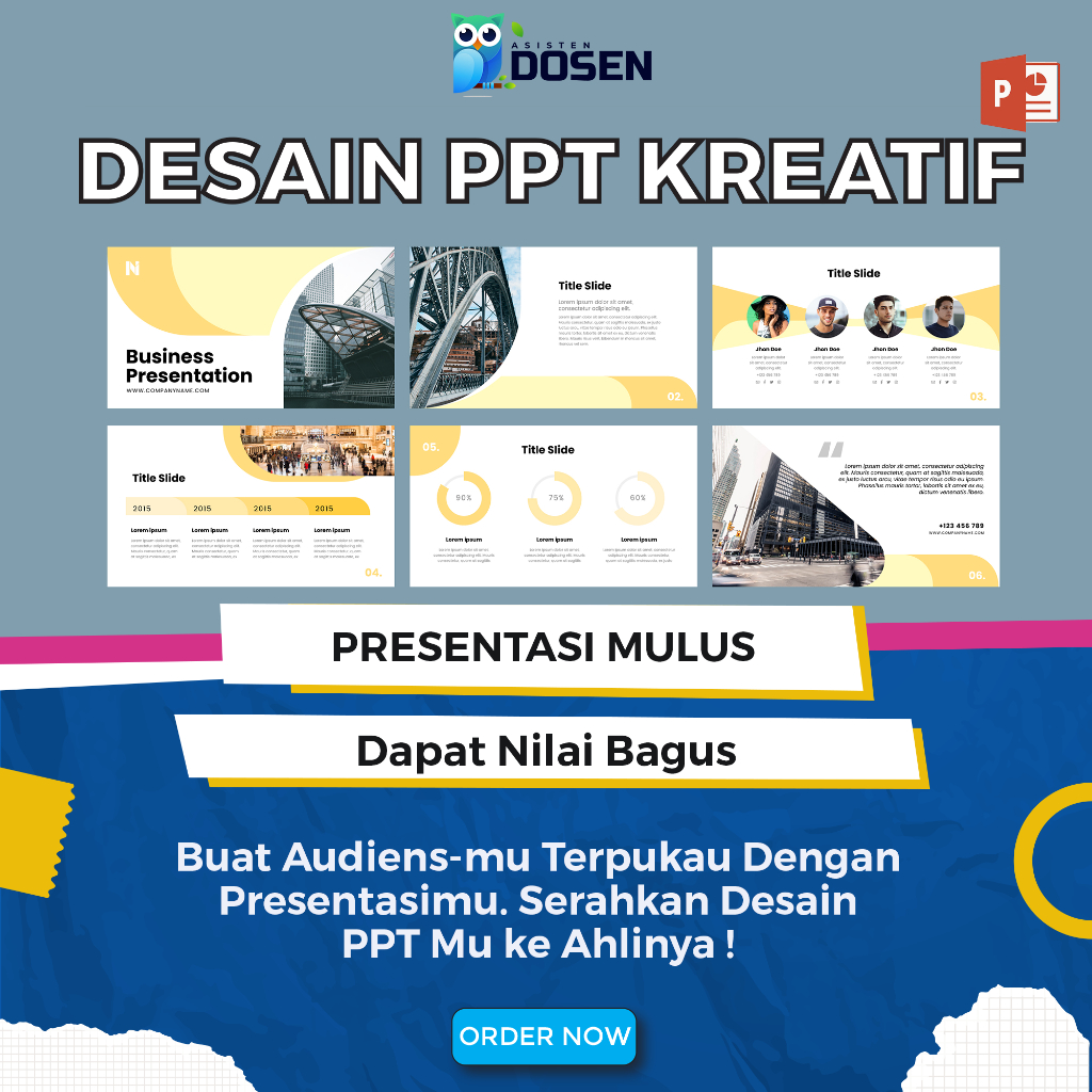 Power Point | PPT Morph | Template Presentasi Sidang Sempro / Skripsi Animasi
