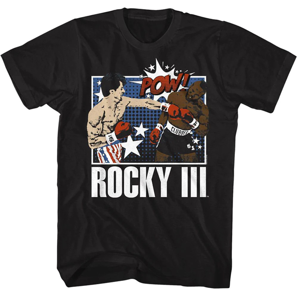 BAJU KAOS ROCKY BALBOA Comic Book Pow T-shirt