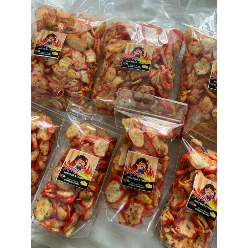 

Kerupuk Seblak pedas (Netto 150gr,60gr)