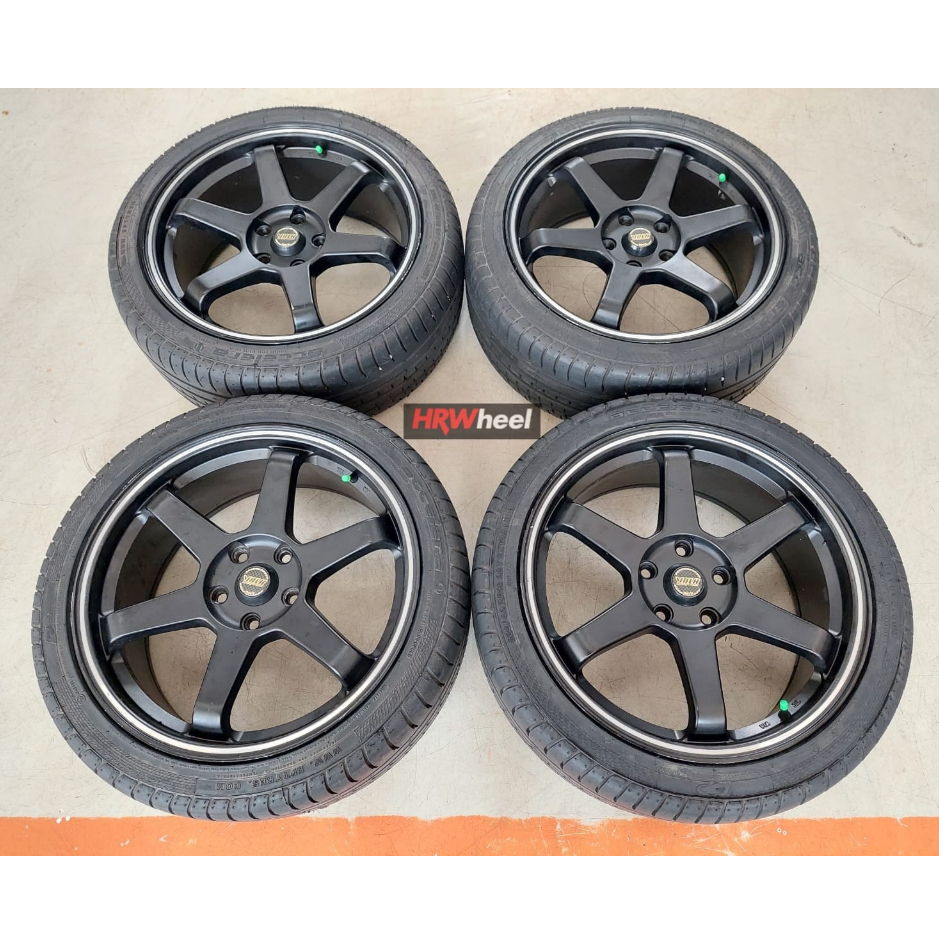 Velg Mobil Bekas Te37 Ring 18 Lebar 8 Lobang Baut/Pcd 5x114 Et45 Velg Aja