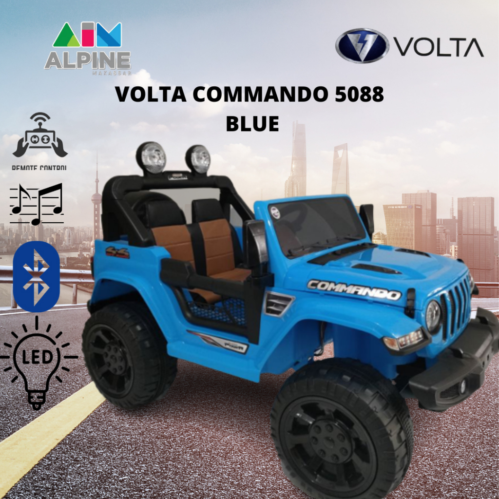 VOLTA MOBIL AKI COMMANDO 5088 BISA MANUAL DAN REMOT + TOA SPEAKER  (FREE ONKIR WILAYAH MAKASSAR)