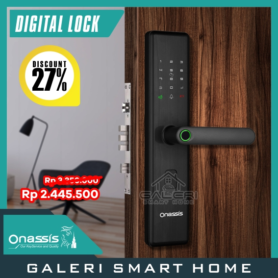 Digital Lock ONASSIS K6 PRO Kunci Elektronik Kunci Digital Smart Digital Door Lock