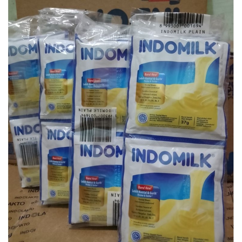 

Indomilk saset putih renteng