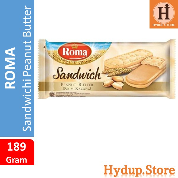 

Biskuit Crackers Roma Sandwichi Rasa Peanut Butter Kemasan 189 Gram