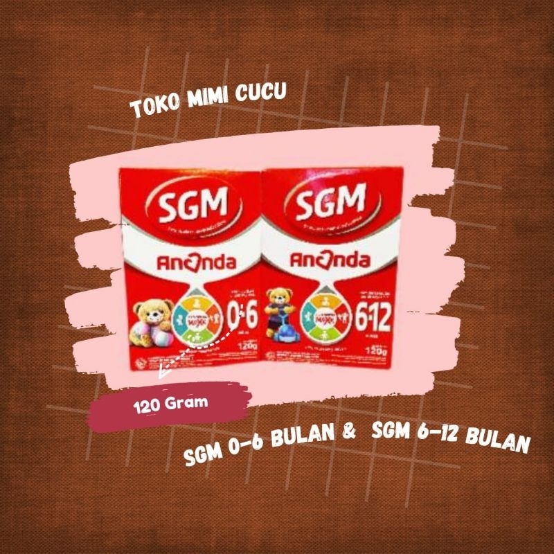 SGM ANANDA 1  UMUR 0-6 BULAN DAN SGM ANANDA  2 UMUR 6-12 BULAN 120 GRAM