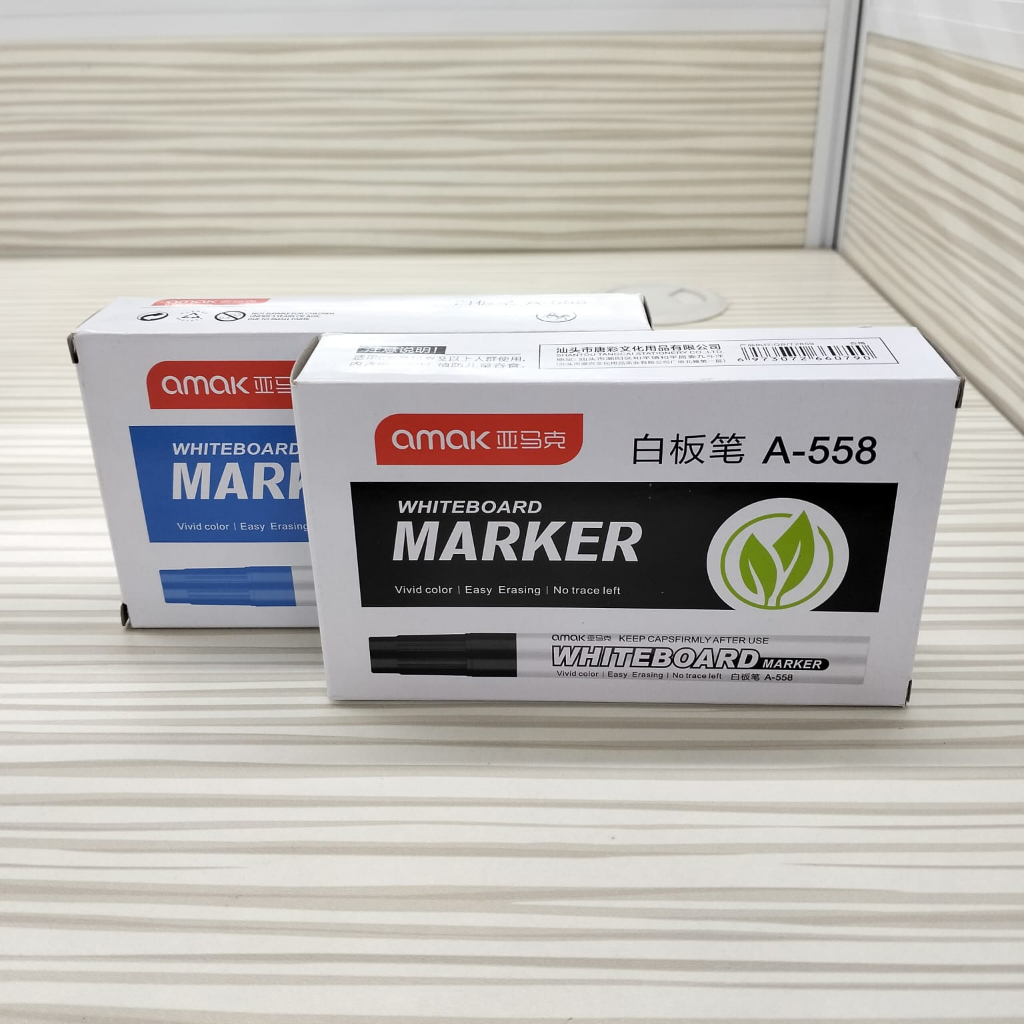 

Whiteboard Marker Spidol Papan Tulis Spidol Hitam Spidol Biru 1 Box