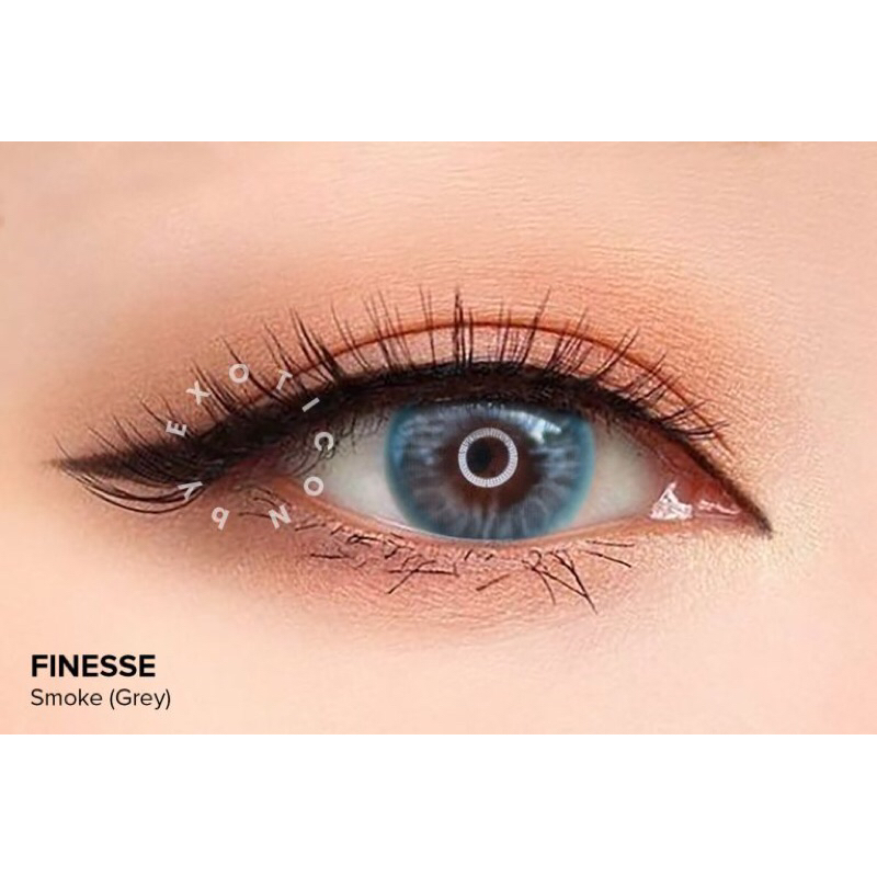 𝐌𝐨𝐨𝐝𝐞𝐫𝐧 - Softlens Finesse Warna Smoke (Grey)