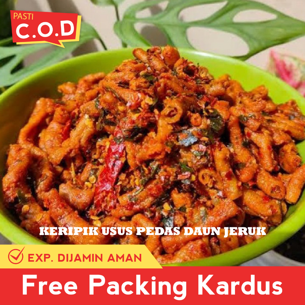 

TERLARIS SNACK KILOAN USUS KRISPI PEDAS DAUN JERUK 250 GRAM MAKANAN KILOAN CEMILAN CAMILAN