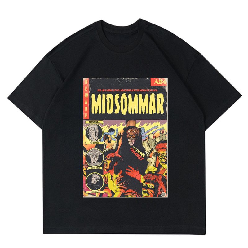 KAOS VINTAGE MIDSOMMAR | T-SHIRT BAJU VINTAGE FILM | KAOS BAJU MIDSOMMAR