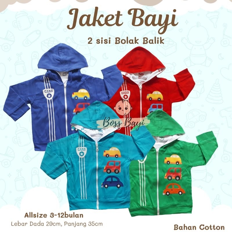BOSS BAYI - Jaket Bayi Bolak Balik 2 Sisi Allsize
