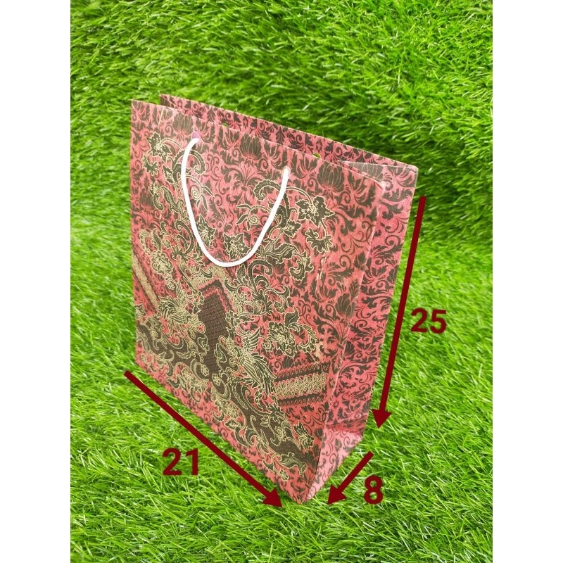 

paperbag ( Isi12pcs) motif batik uk buku [25×21×8CM]