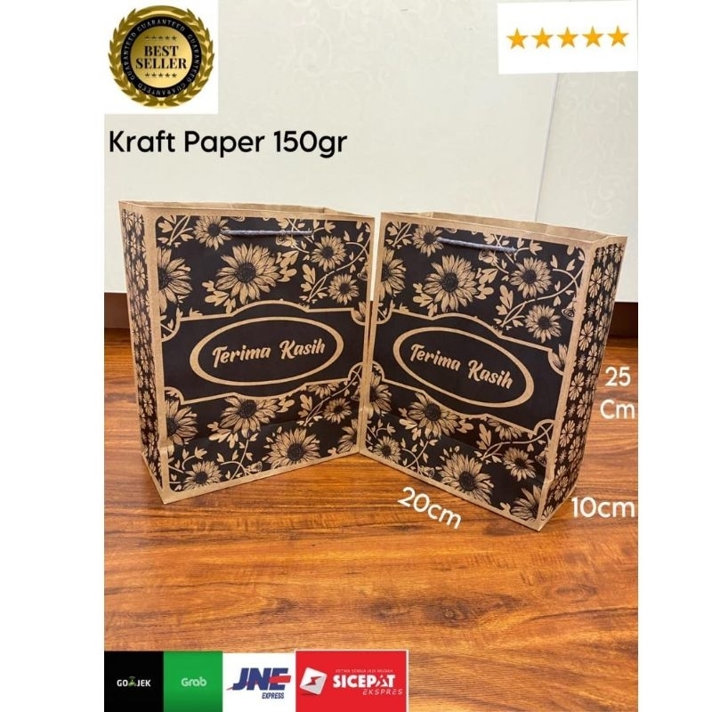 

Minimal Order 12 pcs dan Kelipatan 12 pcs! Paperbag Terimakasi 20x10x25 Tas Souvenir Tas Belanja Tas Oleh-oleh Goodie Bag Tas Kertas