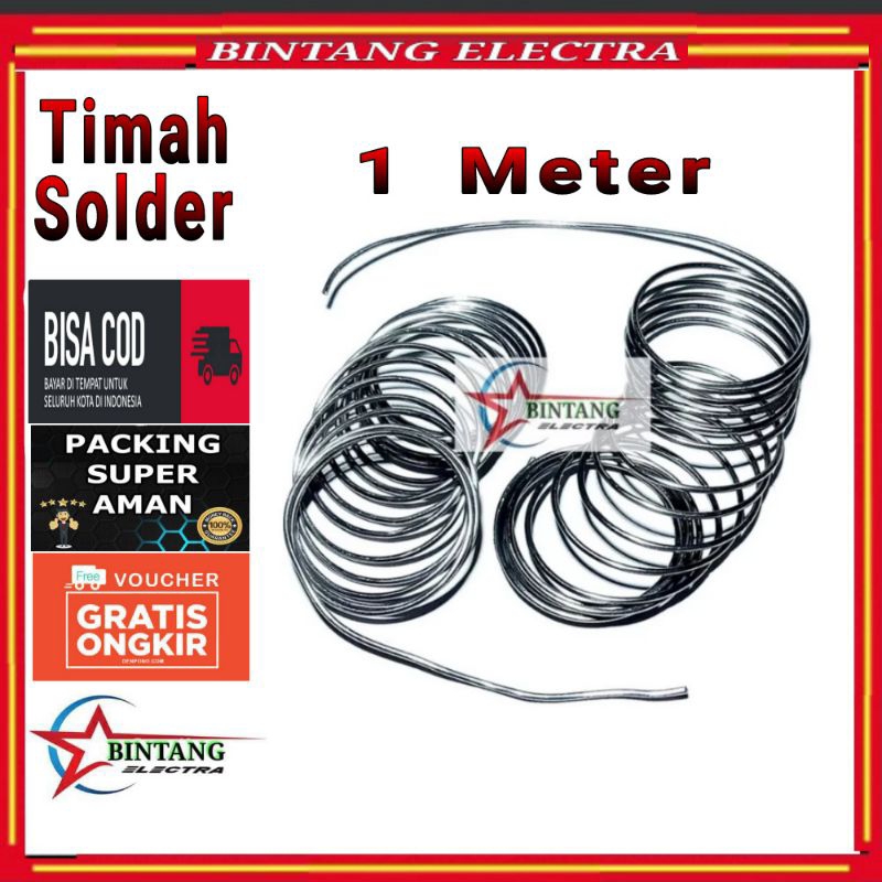 Timah solder tenol solder(Meteran)