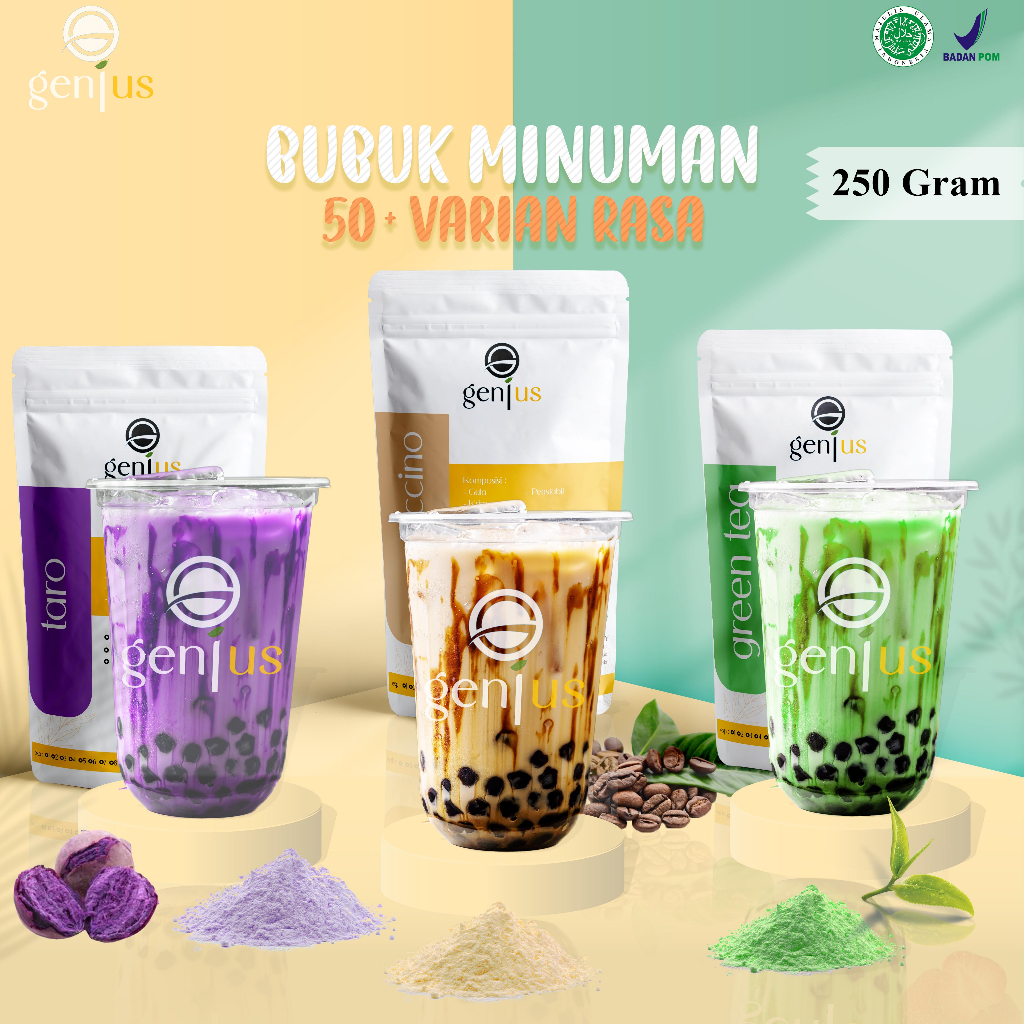 

SERBUK MINUMAN 250GR ANEKA RASA BUBUK MINUMAN RASA MINUMAN KEKINIAN MINUMAN INSTAN SERBUK MINUMAN BUBBLE