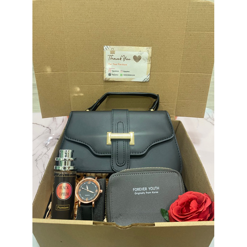 (ROSY BAG) GIFT KADO HAMPERS CEWE PREMIUM/ CLARA BAG/ KADO ULANG TAHUN/ KADO BESTIES/ BAG SELEMPANG/