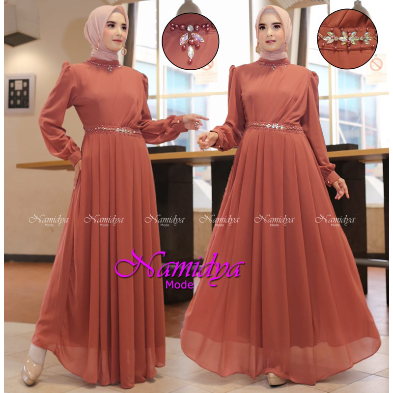 gamis kartika muslimah ceruty baby doll dress