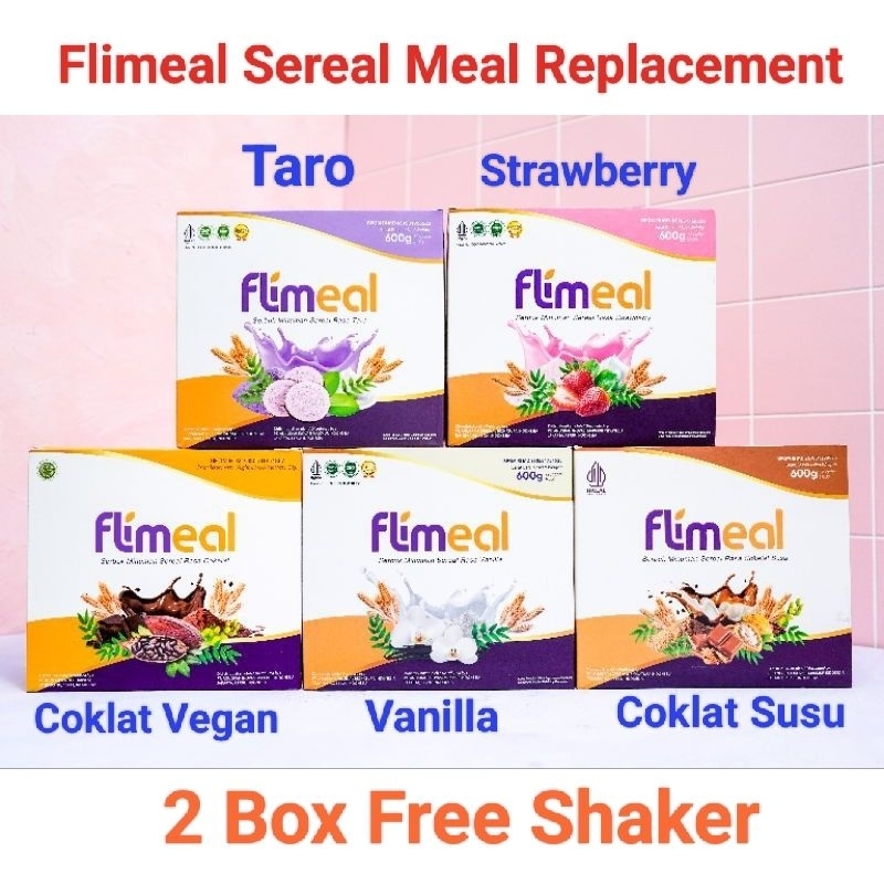 

FLIMEAL Sereal | Penganti Sarapan | 1 Box isi 12 Sachet