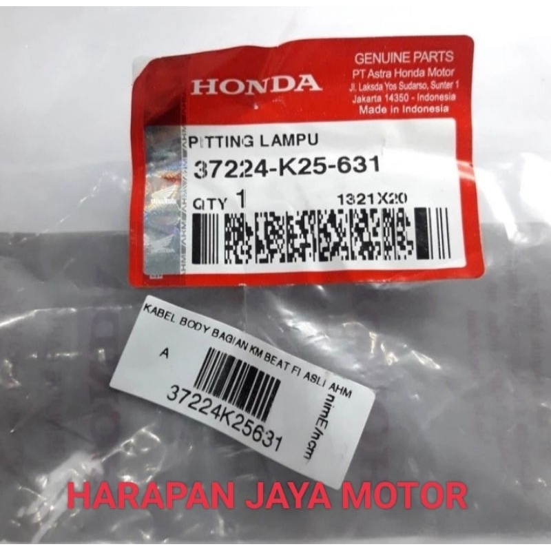 KABEL BODY ATAS SPEEDOMETER HONDA BEAT F1 ESP NON CBS ISS 37225 K25 631 ORIGINAL AHM