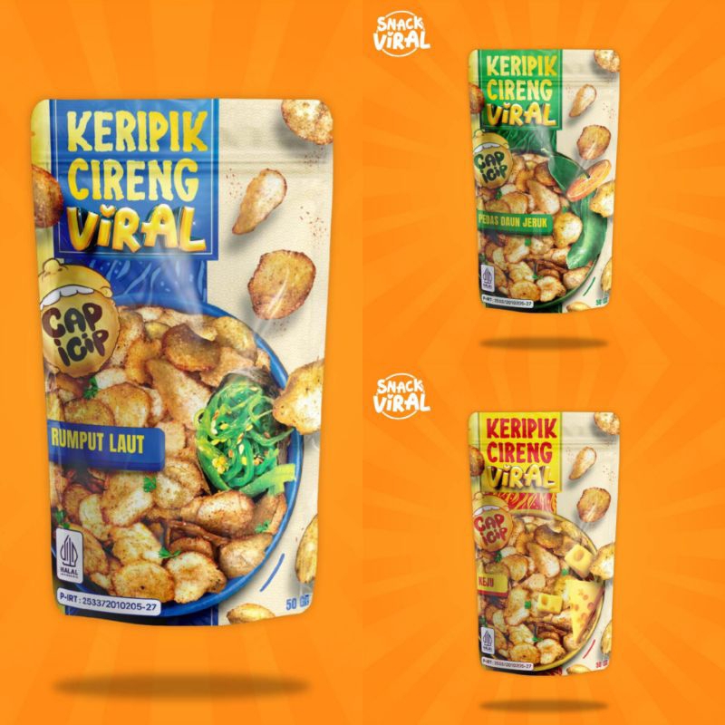 

Snack Cemilan Viral Kekinian Keripik Cireng Viral Enak Murah