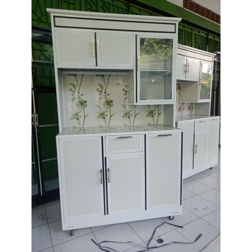 Rak dapur alumunium, rak piring alumunium, lemari piring acp