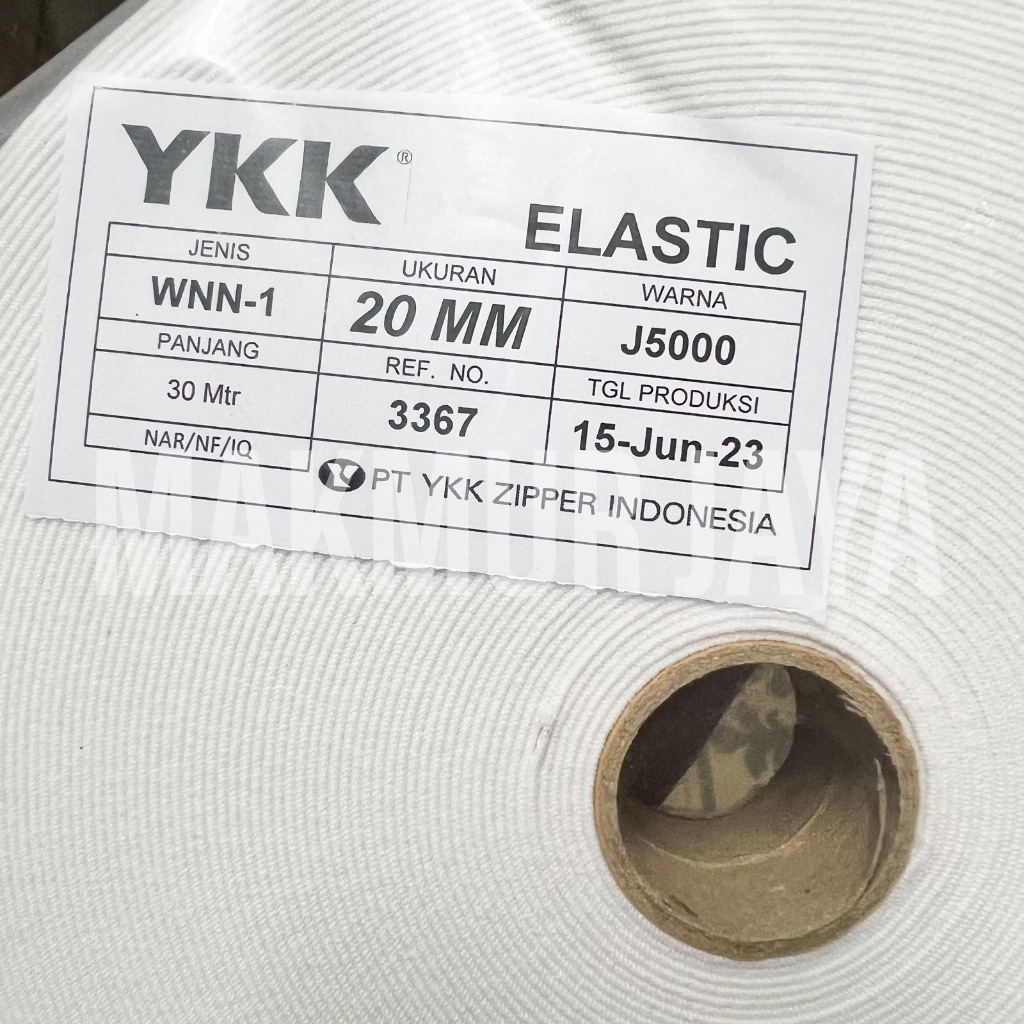 Karet Elastik Elastis YKK WNN-1 Putih Natural 20mm 2cm