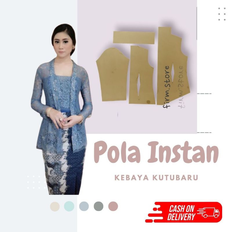 Pola Kebaya Kutubaru (Pola Instan)