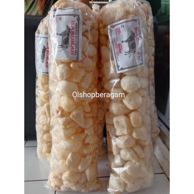 

Kerupuk kulit sapi/darokdok BAROKAH asli Garut 250g