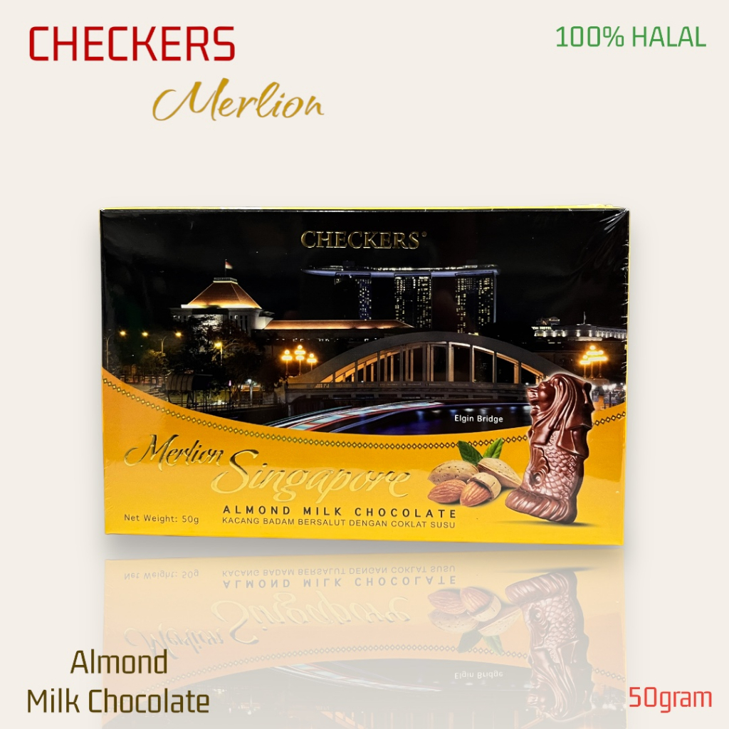 

READY STOCK COKLAT CHECKERS MERLION 50g Box / Oleh-oleh Singapore 100% HALAL ORIGINAL