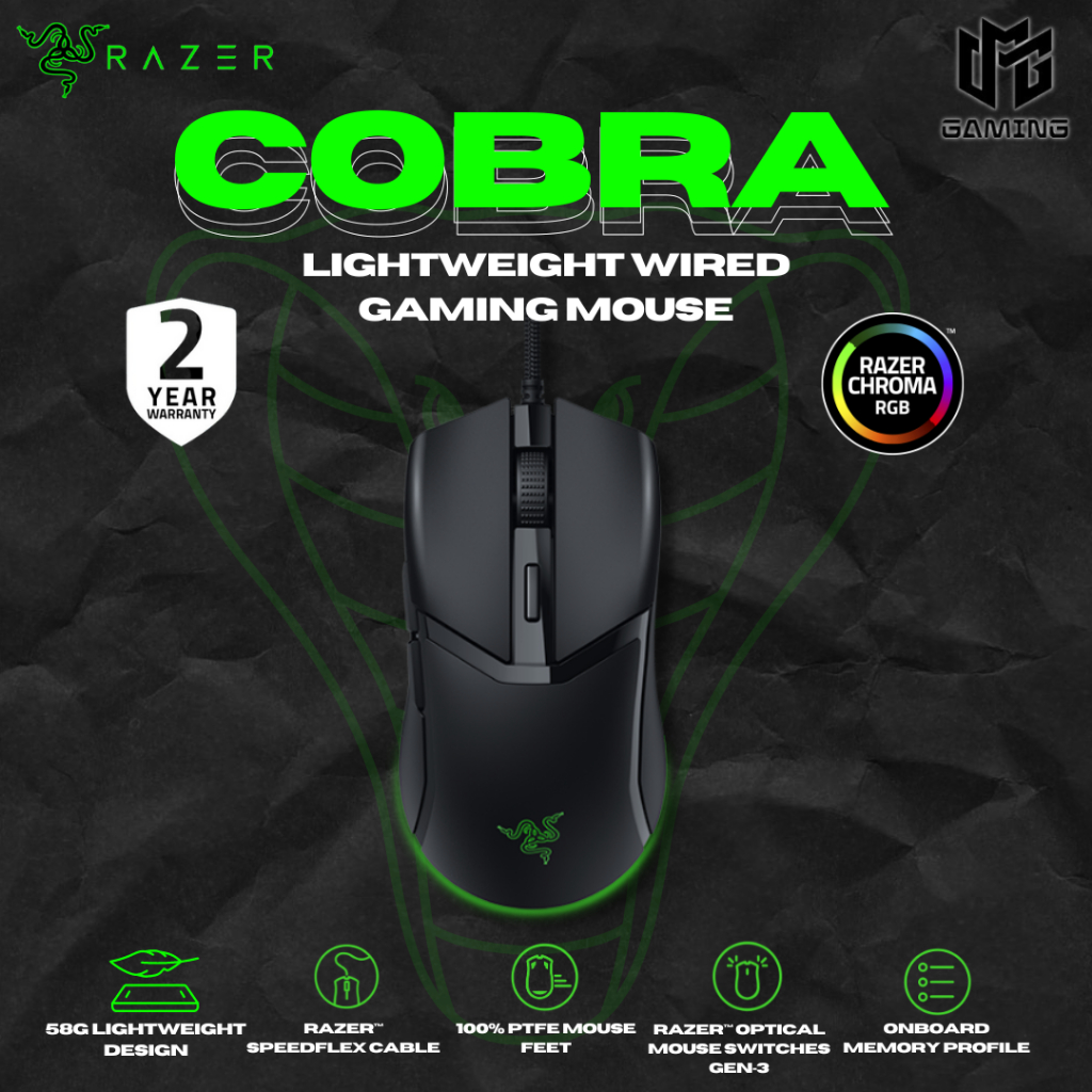 Razer Cobra Lightweight Wired Gaming Mouse