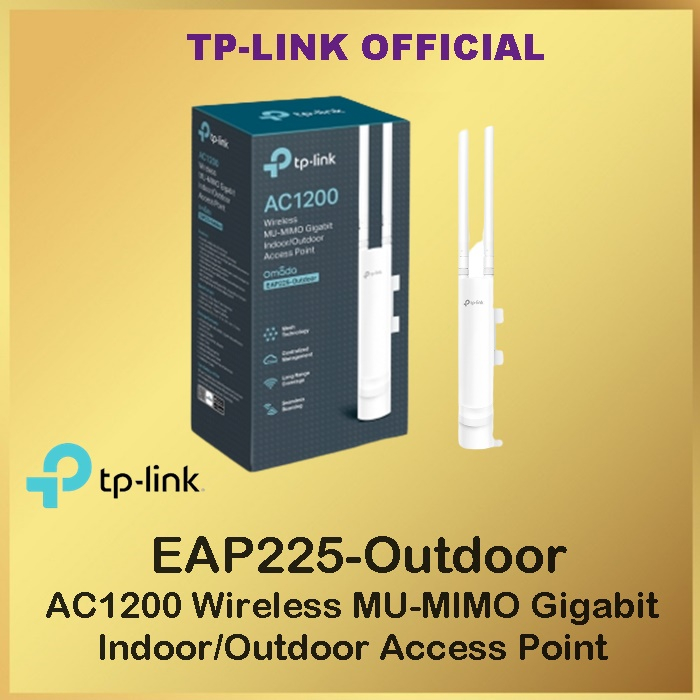Tp-Link EAP225 OUTDOOR AC1200 Wireless MU-MIMO Gigabit Indoor/Outdoor
