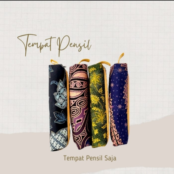 

Pouch Motif Batik Serba Guna Alat Penyimpanan Kosmetik Alat Tulis