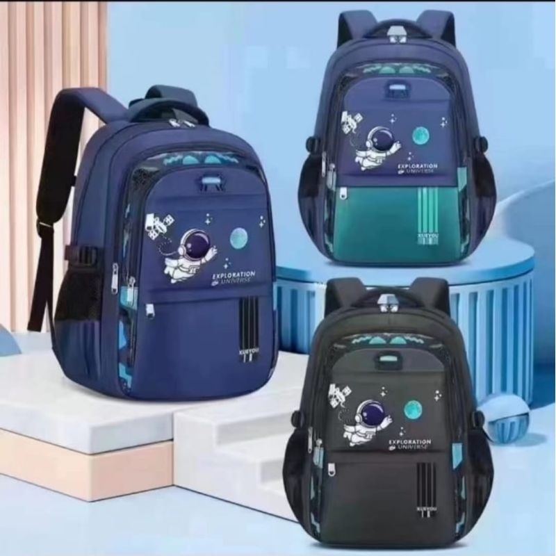 tas ransel anak sekolah import korea astronot