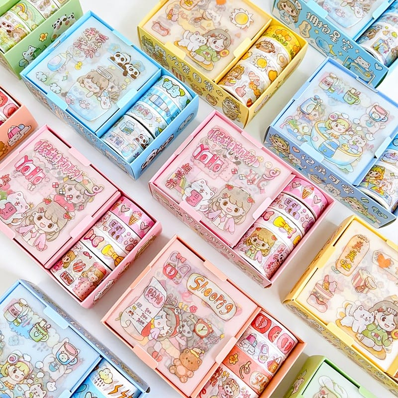 

set paket jurnal diary stiker diy