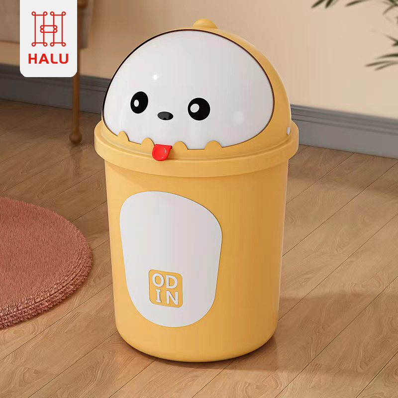 HALU Tempat Sampah Tong Sampah Keranjang Sampah Karakter Lucu Trash Bin Tempat Sampah Plastik Kapasi