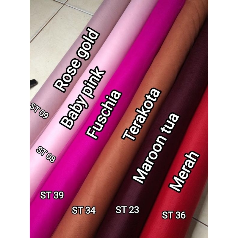 Kain tile super halus lembut/soft tule/tile polos/kain tile prancis halus lembut/soft tile