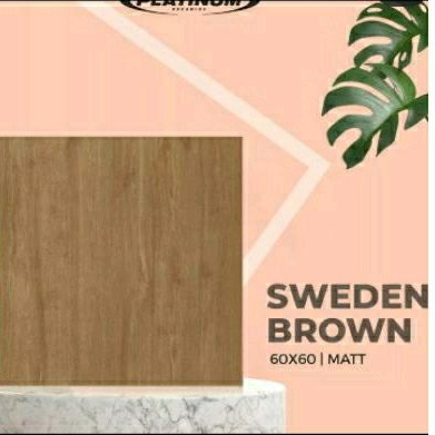 Keramik 60x60 RECTIFIED Matt Motif Kayu Sweden Brown/Cream/Grey/Dark Grey Grade A